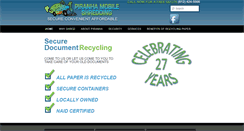 Desktop Screenshot of piranhashred.com